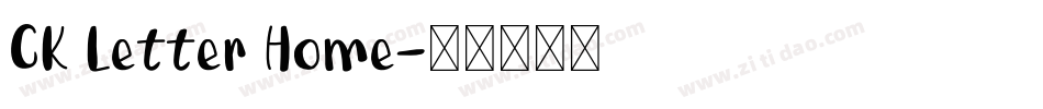 CK Letter Home字体转换